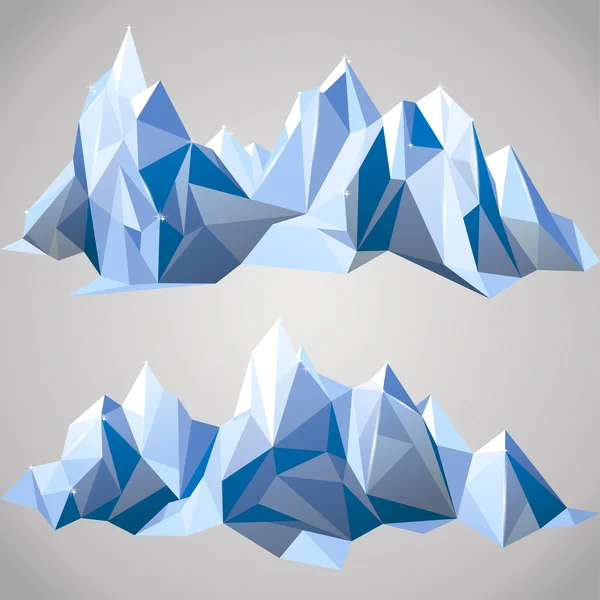 Paper mountains — Stock Vector