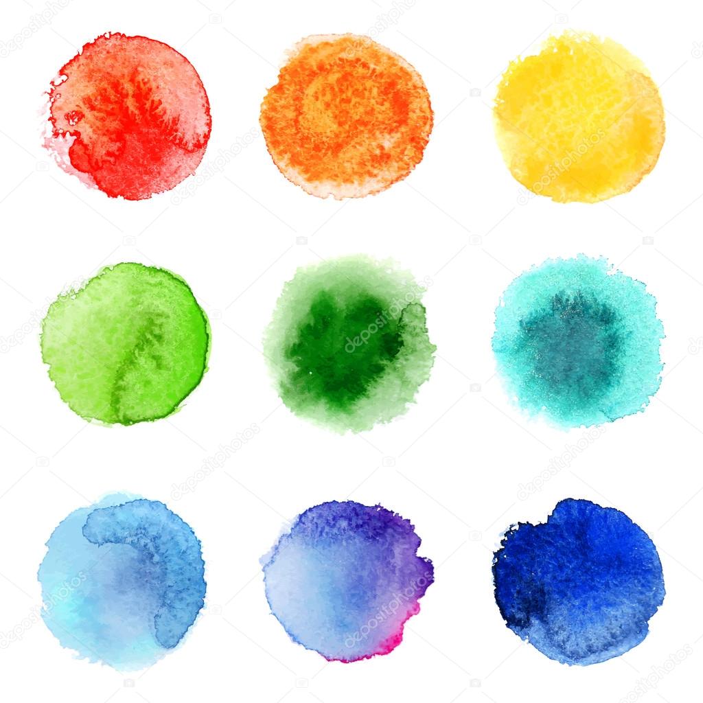 round watercolor palette