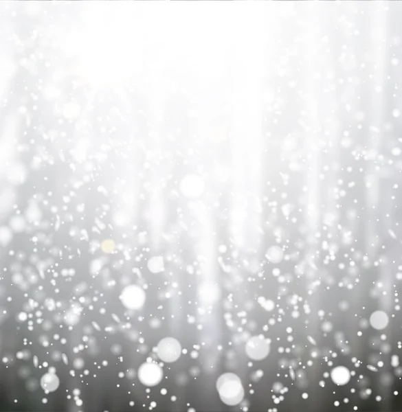 Textura bokeh neve — Vetor de Stock