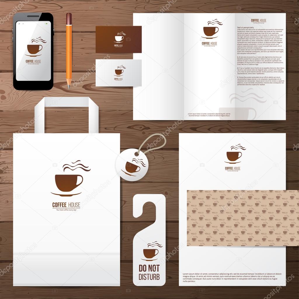 coffee house identity template