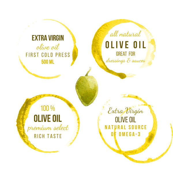 Oil stains with type designs