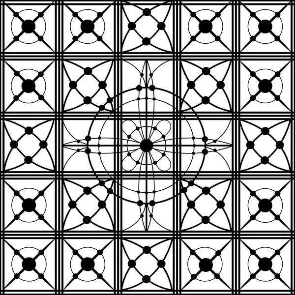 Zwarte naadloze kantpatroon — Stockvector