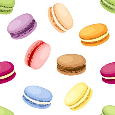 Set of macaroons clipart