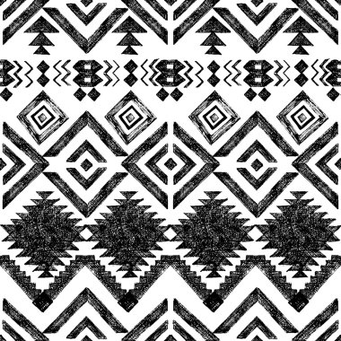 elle çizilmiş kabile seamless modeli