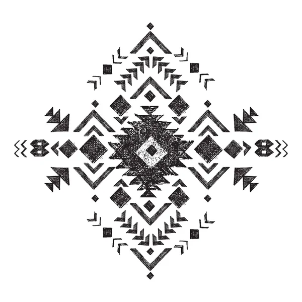 Elemento de diseño tribal dibujado a mano — Vector de stock