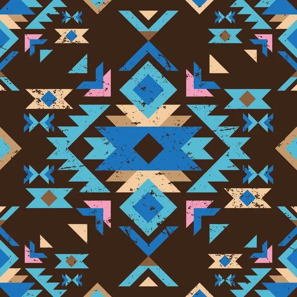 Modèle Tribal sans couture coloré — Image vectorielle