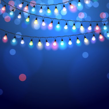 Parlayan Noel ışıkları