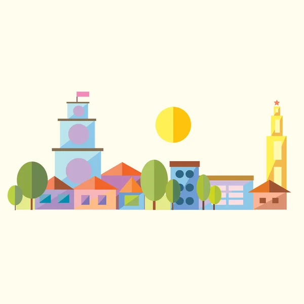 Ciudad — Vector de stock