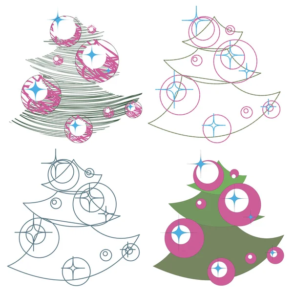 Kerstboom — Stockvector