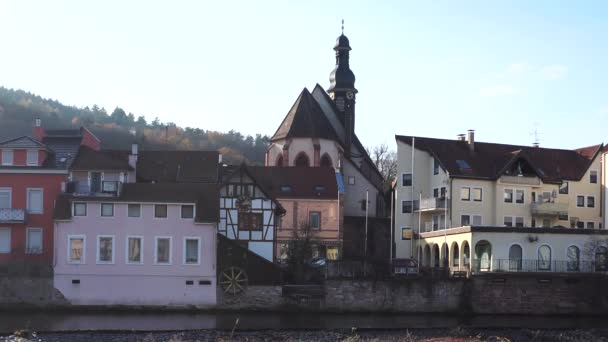 Bela Vista Cidade Gernsbach Sul Alemanha — Vídeo de Stock