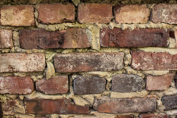 Oude Rustieke Bakstenen Muur Natuurlijke Kleuren — Stockfoto