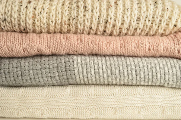 yumuşak renkli yün kumaş yakın çekim