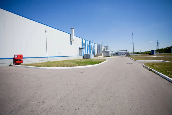 Planta Para Producción Leche Llenado Botellas — Foto de Stock