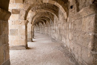 Eski Roma tiyatrosu, gösterilerin ve gladyatör savaşlarının yapıldığı yer.
