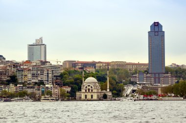 Istanbul Dolmabahcee Camii ve Boğaz Manzaralı
