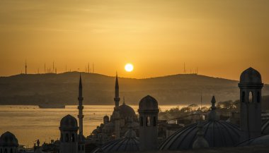 Türkiye, Istanbul şehir sunrise 