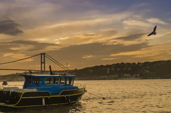 Pobřeží Sunset Bosphorus Istanbul — Stock fotografie