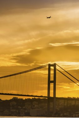 Istanbul Boğazı, Boğaz Köprüsü 'nün akşam manzarası