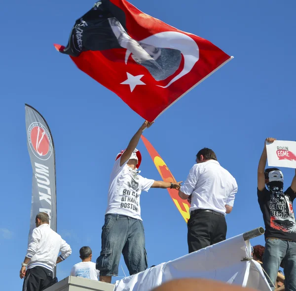 탁 심 Gezi 공원 항의 이벤트입니다. A 볼 항의에서 나 — 스톡 사진