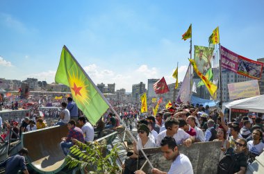 Gezi Parkı protestolar. Göstericiler Taksim Meydanı'nda
