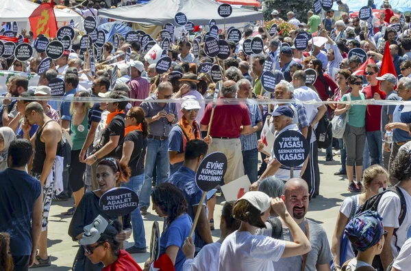 Протесты и мероприятия в парке Таксим Гези — стоковое фото