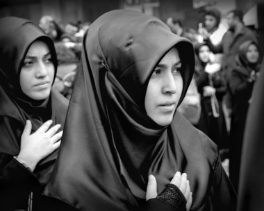 Aşure küresel yas töreni. Karbala şehit Commemor