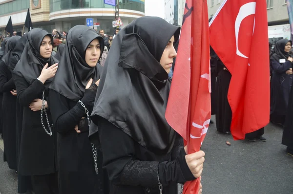 The global mourning ceremony of Ashura. Karbala Martyrs Commemor — Stock Photo, Image