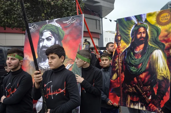 The global mourning ceremony of Ashura. Karbala Martyrs Commemor — Stock Photo, Image