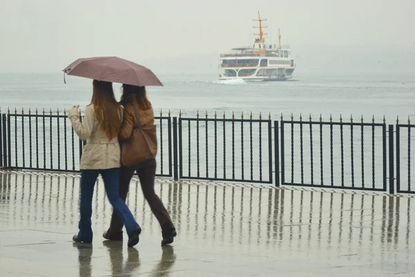 Дождь в Стамбуле — стоковое фото
