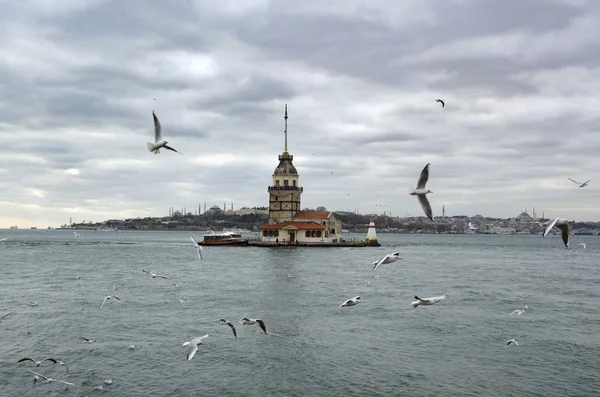 Panenská věž v istanbulu — Stock fotografie