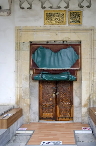 Little Hagia Sophia Mosque, antique door. — Stock Photo, Image