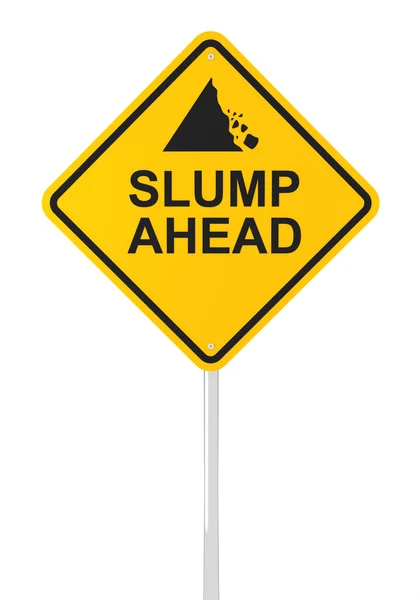 Slump ahead road sign — Stock Photo, Image