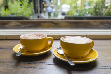 Bir kafede kahve keyfi