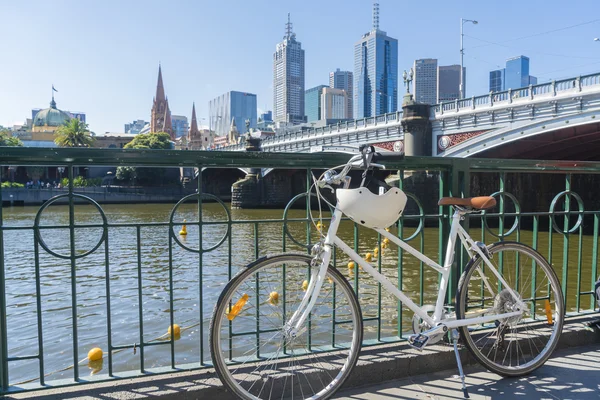 Cykling i staden — Stockfoto
