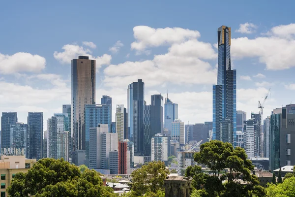 Melbourne skyline på dagtid — Stockfoto