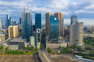 Melbourne CBD Gün doğumunda