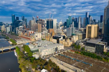 Melbourne CBD Gün doğumunda