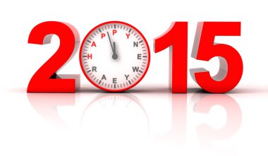 çalar saat ile 2015 mutlu yeni yıl