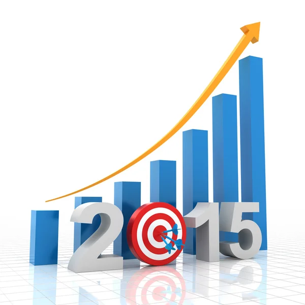 Target pertumbuhan 2015 — Stok Foto