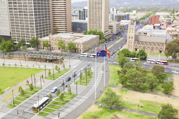 Vista da cidade de Adelaide na Austrália durante o dia — Fotografia de Stock