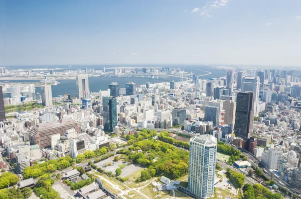 日本の東京シティの空中風景 — ストック写真