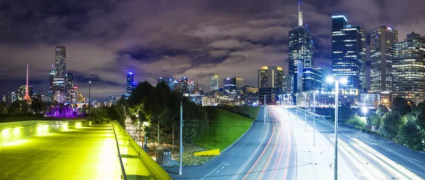 Panoramatický pohled moderní město — Stock fotografie