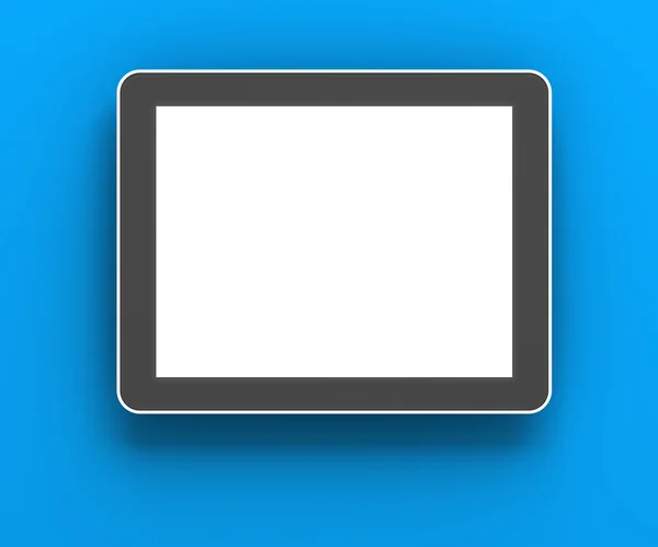 Generic digital tablet against blue background, 3d render — Stock Photo, Image