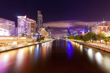 Görünüm Yarra Nehri Melbourne, Avustralya