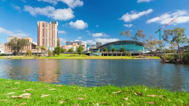 Motorizzato dolly timelapse video della città di Adelaide — Video Stock