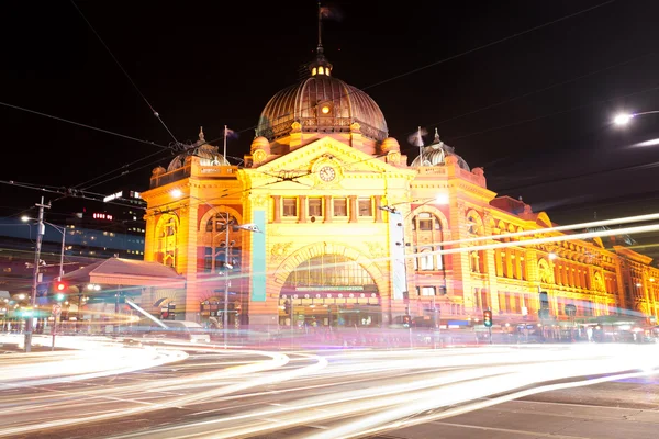 Vinders Street Station in Melbourne, Australië — Stockfoto