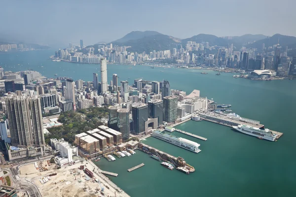 Αεροφωτογραφία του Hong Kong — Φωτογραφία Αρχείου