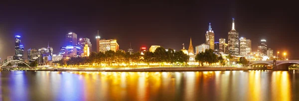 Pohled na řeku Yarra, Melbourne, Austrálie — Stock fotografie