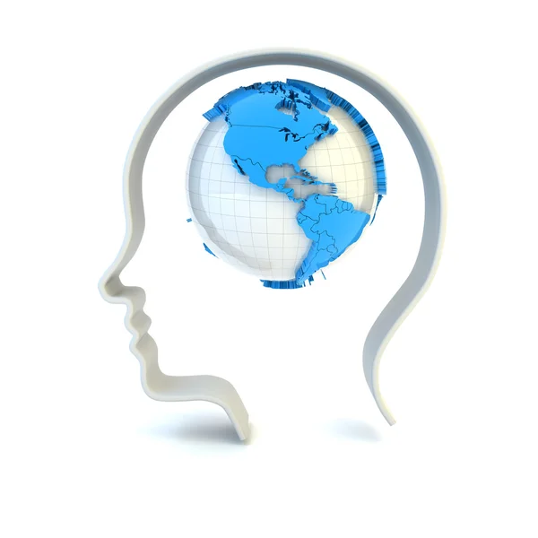 Global mind — Stock Photo, Image