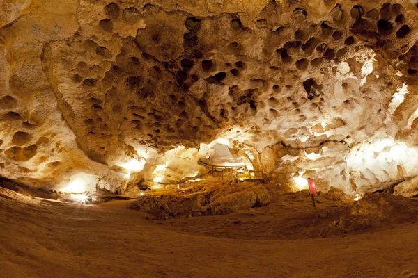 Inside a limestone cave — Stock Photo, Image